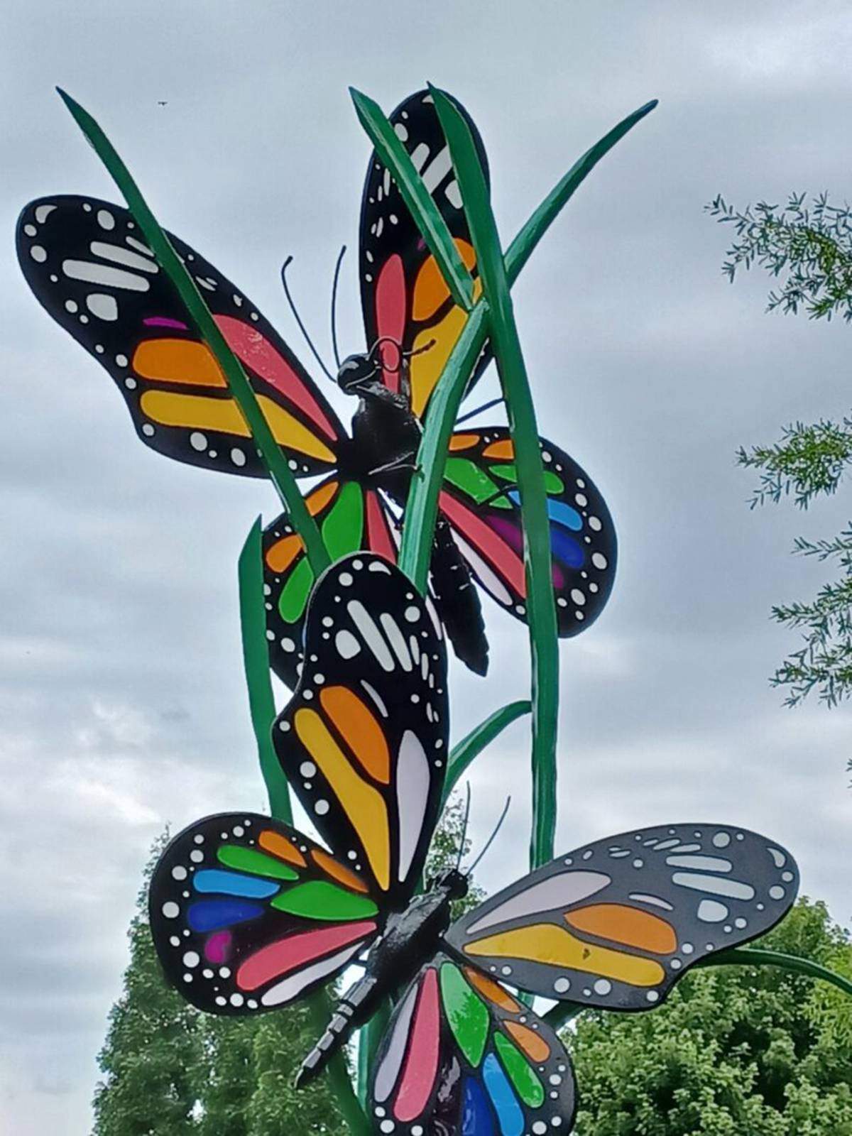 stainless steel butterfly sculpture (5)