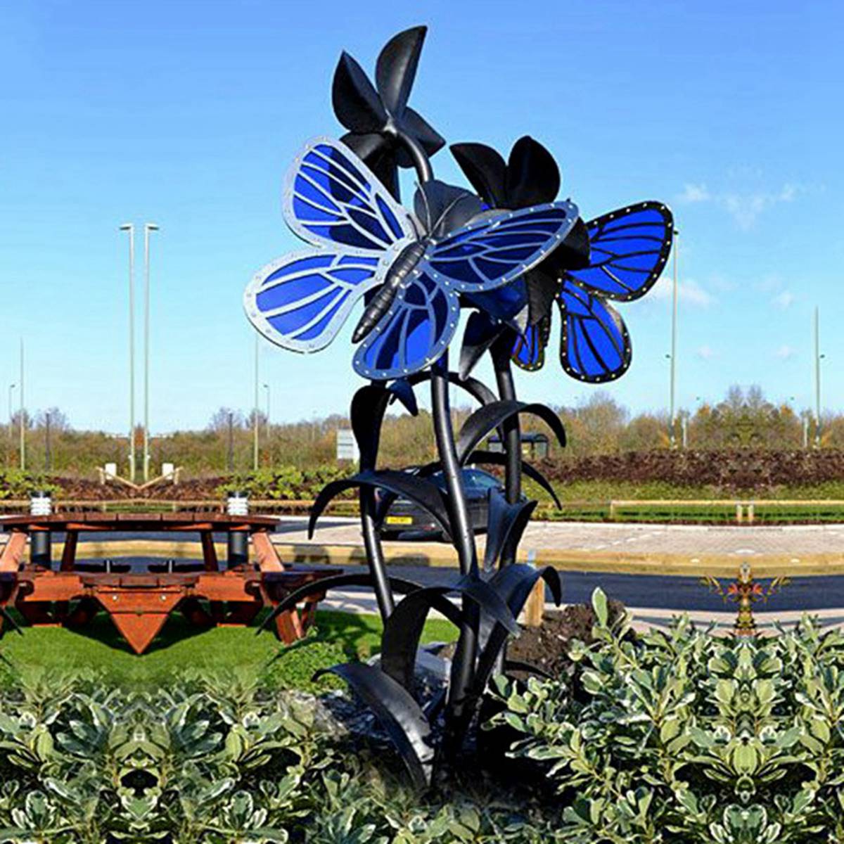 stainless steel butterfly sculpture (5)