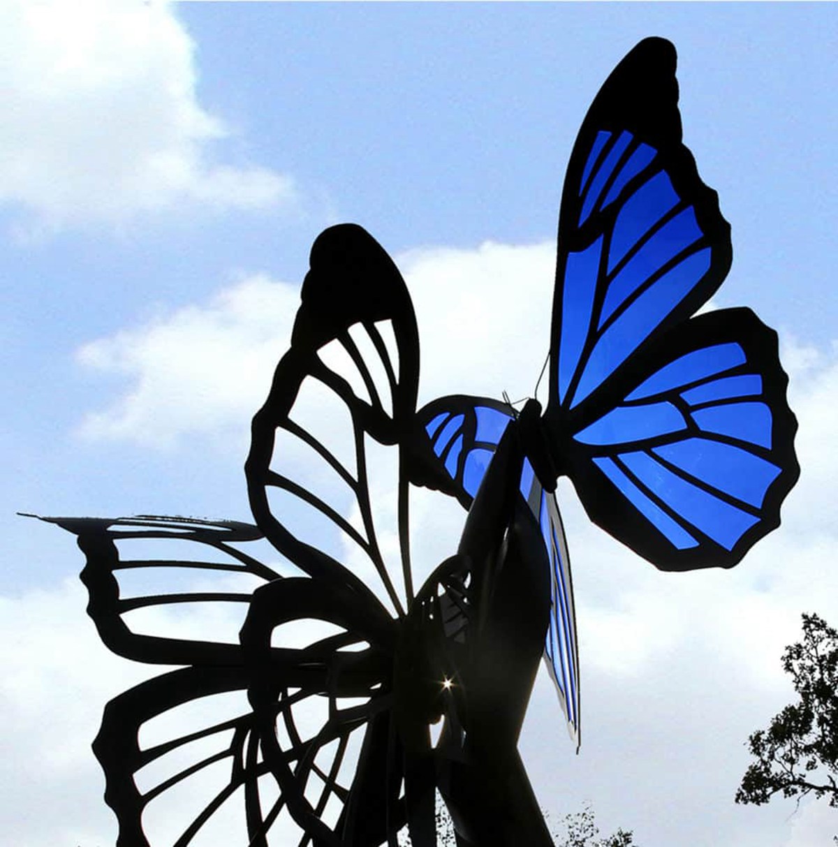 stainless steel butterfly sculpture (6)