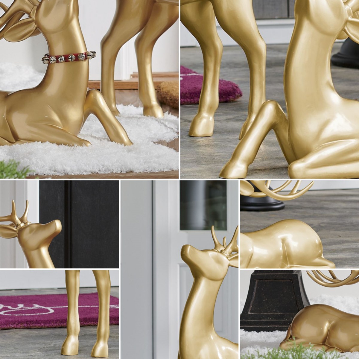 stainless steel deer sculpture (1)