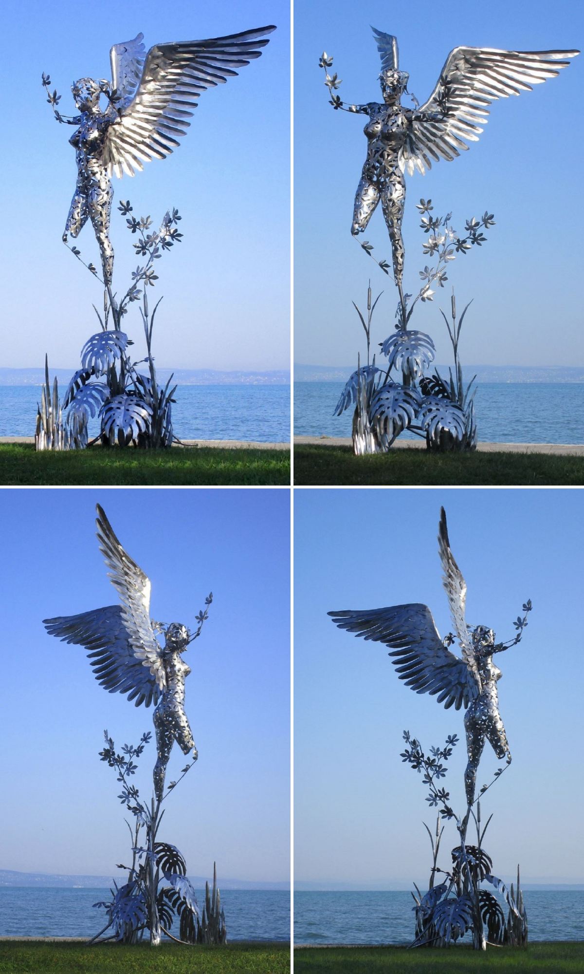 stainless steel fairy statue (2)