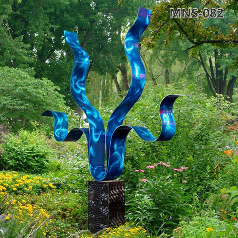 Colorful Stainless Steel Contemporary Yard Sculptures Supplier MNS-082