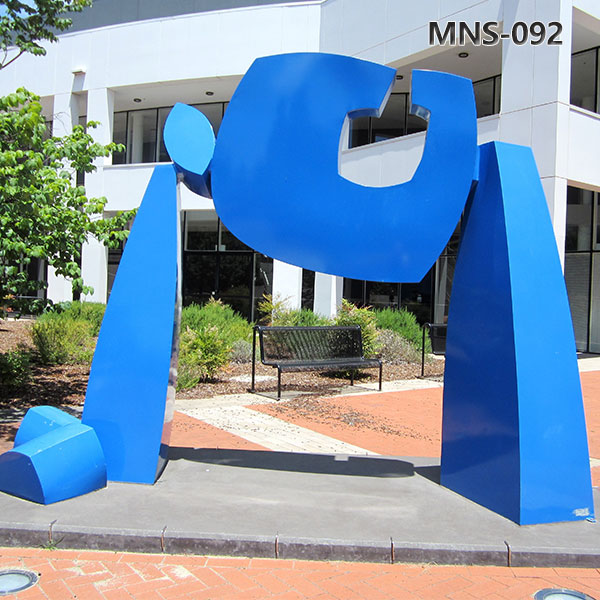 Blue Metal Sculpture Large for Public Decor MNS-092