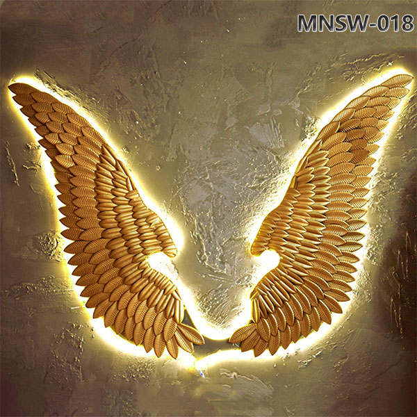 Large Metal Wings Wall Decor Manufacturer MNSW-018