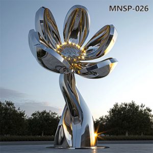 giant metal flower tree sculpture (1)