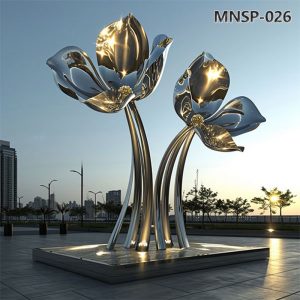 giant metal flower tree sculpture (6)
