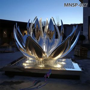 metal lotus sculpture (1)