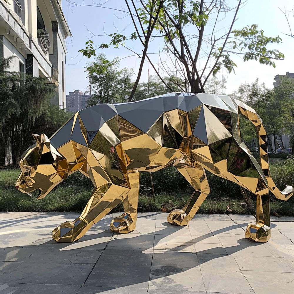 outdoor leopard statues (3)