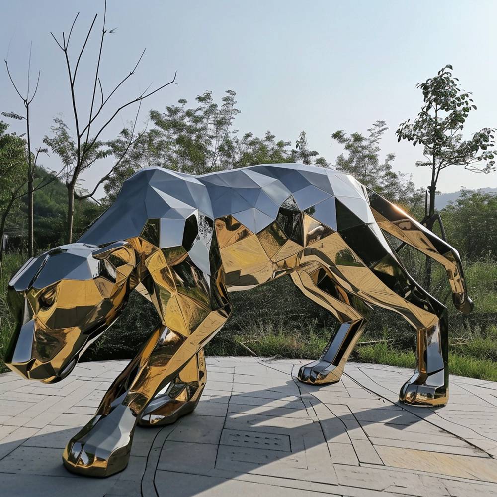 outdoor leopard statues (5)