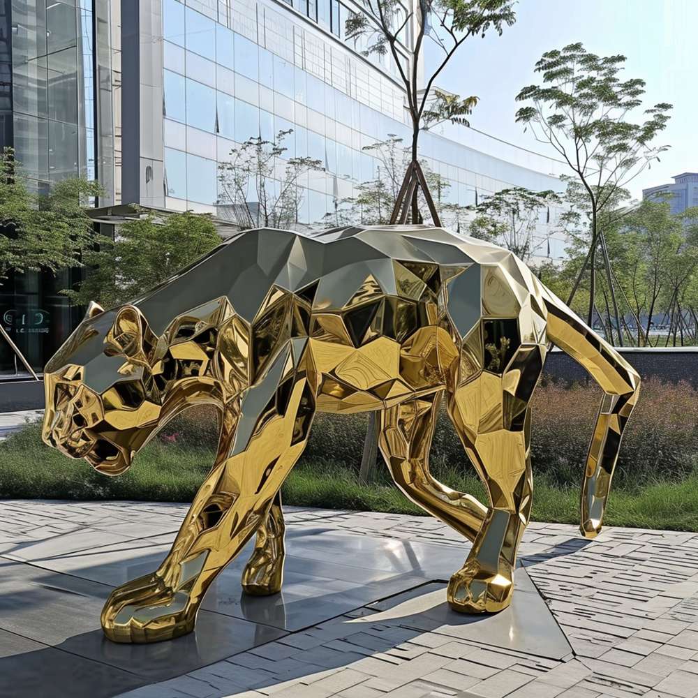 outdoor leopard statues (6)