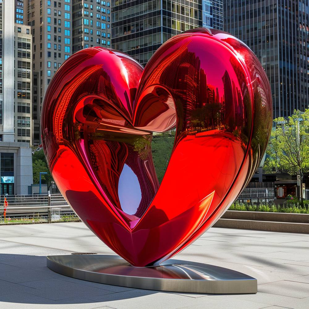 red heart sculpture (2)