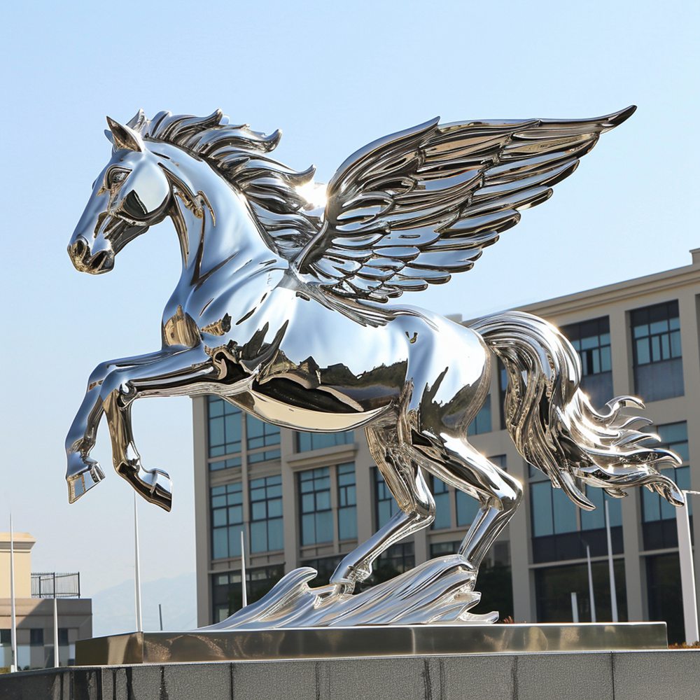 stainless steel horse statue (1)