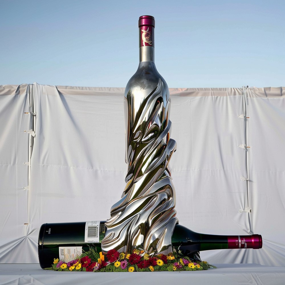 wine bottle sculpture (2)