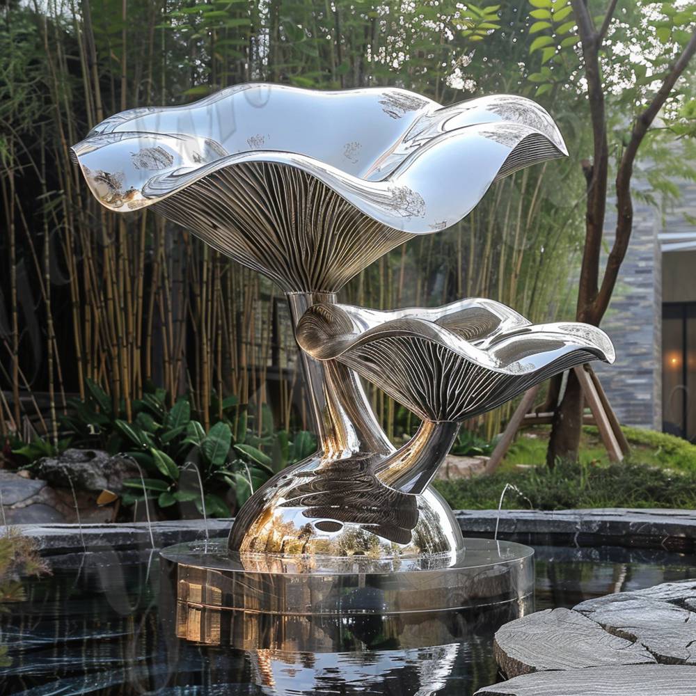 Mushroom Sculpture for Garden (4)