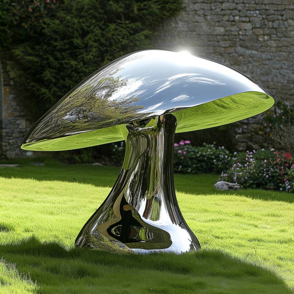 Mushroom Sculpture for Garden (8)