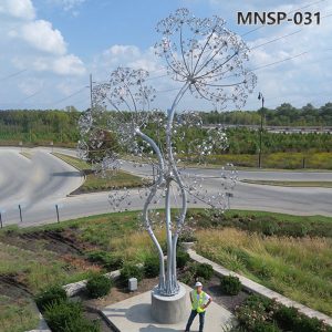 Stainless Steel Dandelion Sculpture for Outdoor (4)