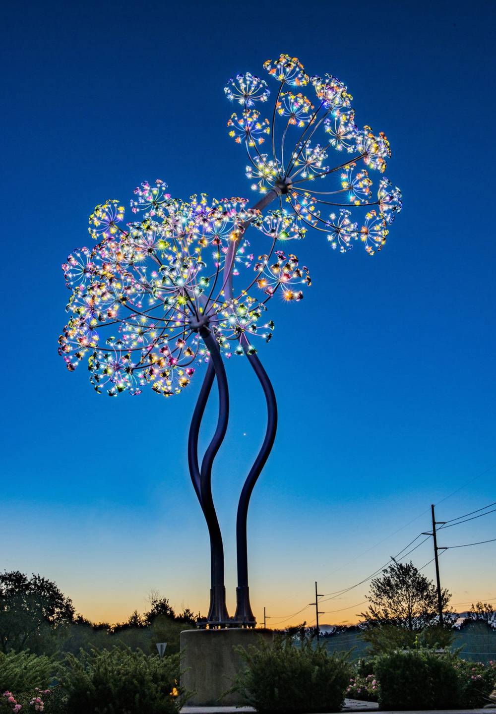 Stainless Steel Dandelion Sculpture for Outdoor (9)