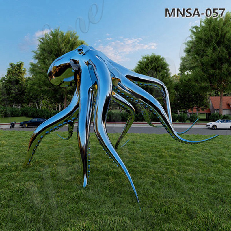 Large Mirror Metal Octopus Sculpture for Garden MNSA–057
