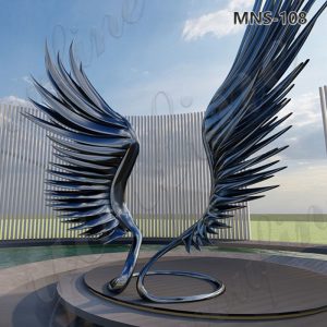 stainless steel wing sculpture (1)