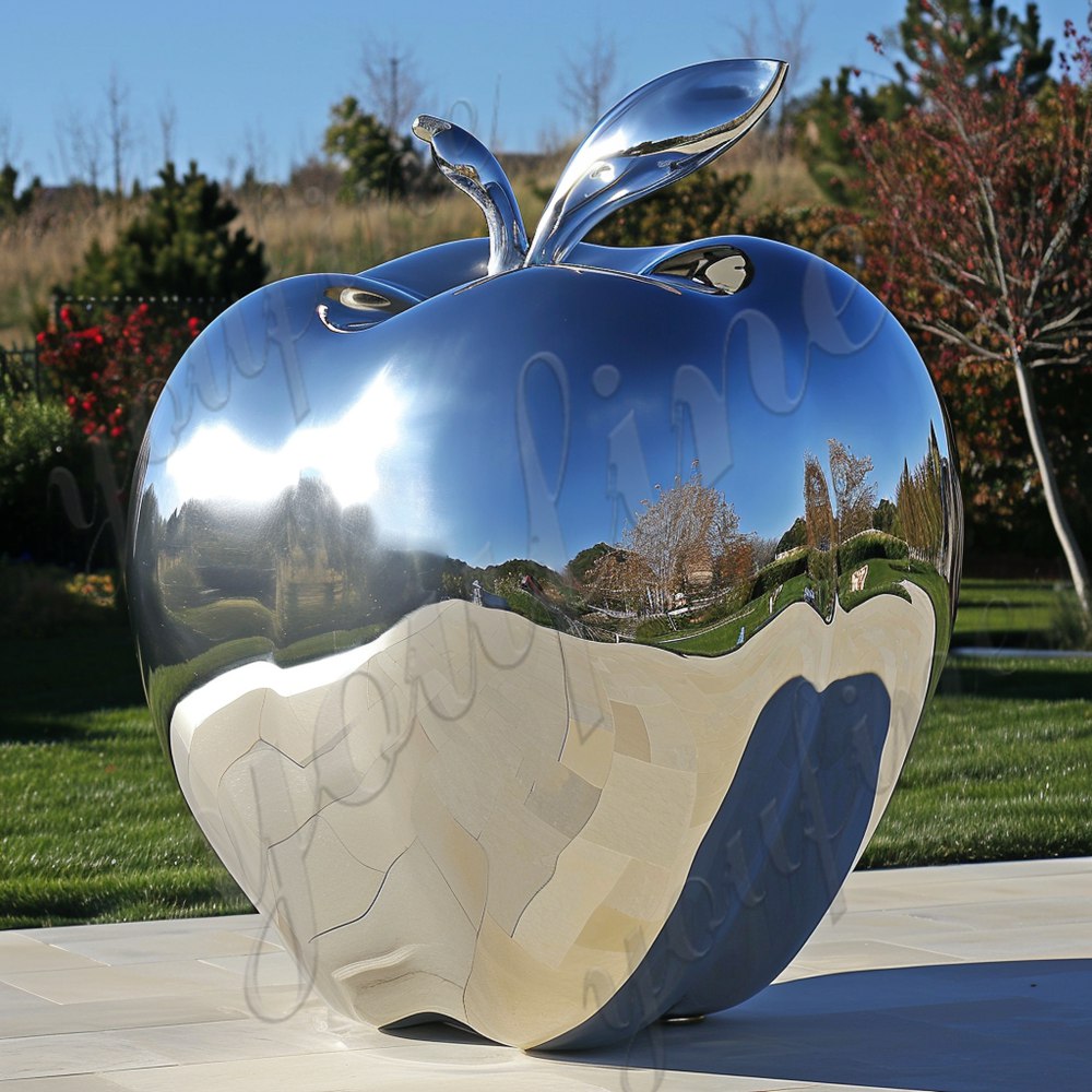 large metal apple sculpture (6)