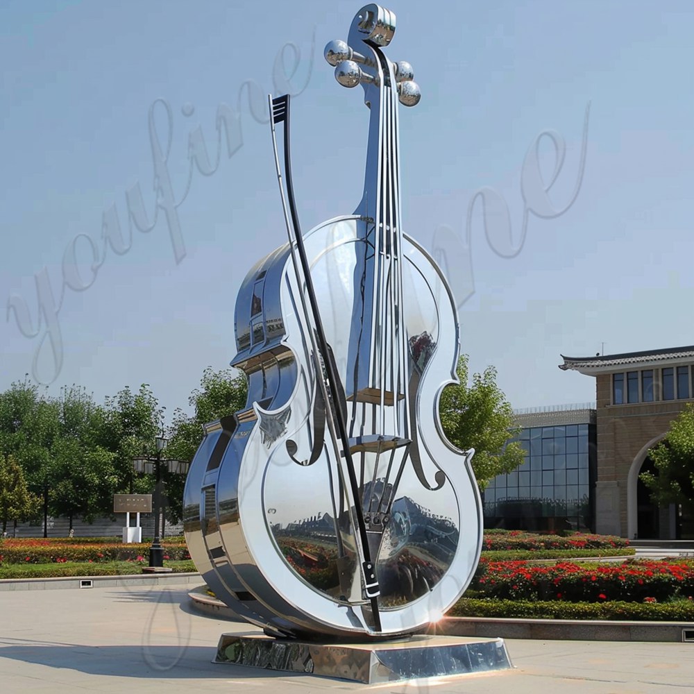 metal violin sculpture (1)