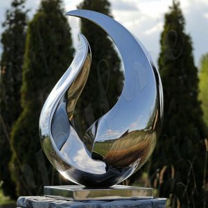 stainless steel flame sculpture (1)