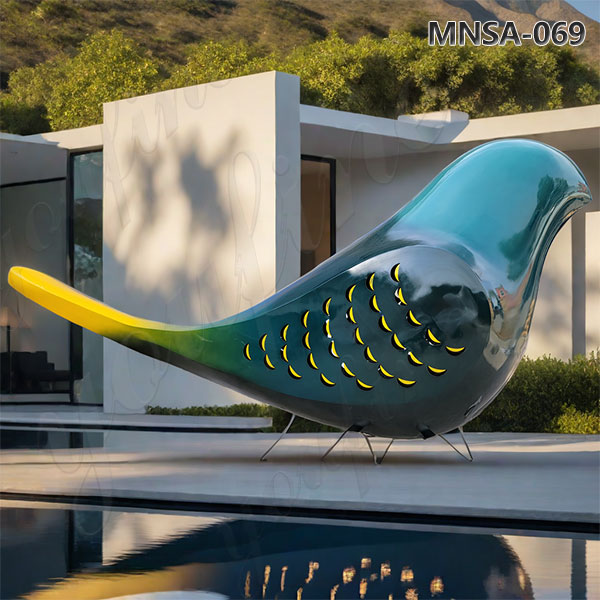 Custom Large Metal Bird Garden Ornaments MNSA–069