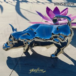 metal bull statue