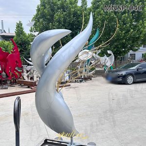 back of abstract tree sculpture