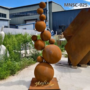 finished corten steel ball