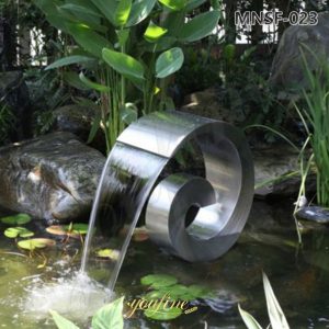 large metal garden water fountain