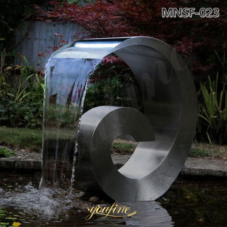 large metal garden water fountains
