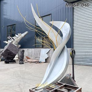 metal abstract tree sculpture