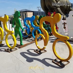 metal cycling sculptures