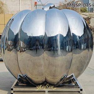 metal giant pumpkin sculpture