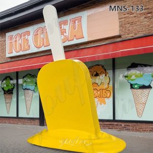 metal melting Ice cream sculpture