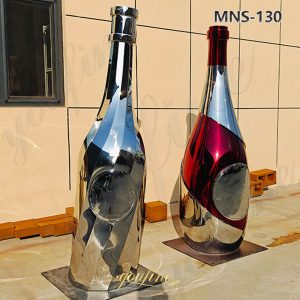 wine bottle sculptures for outdoor