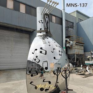 back of Musical Instruments sculpture