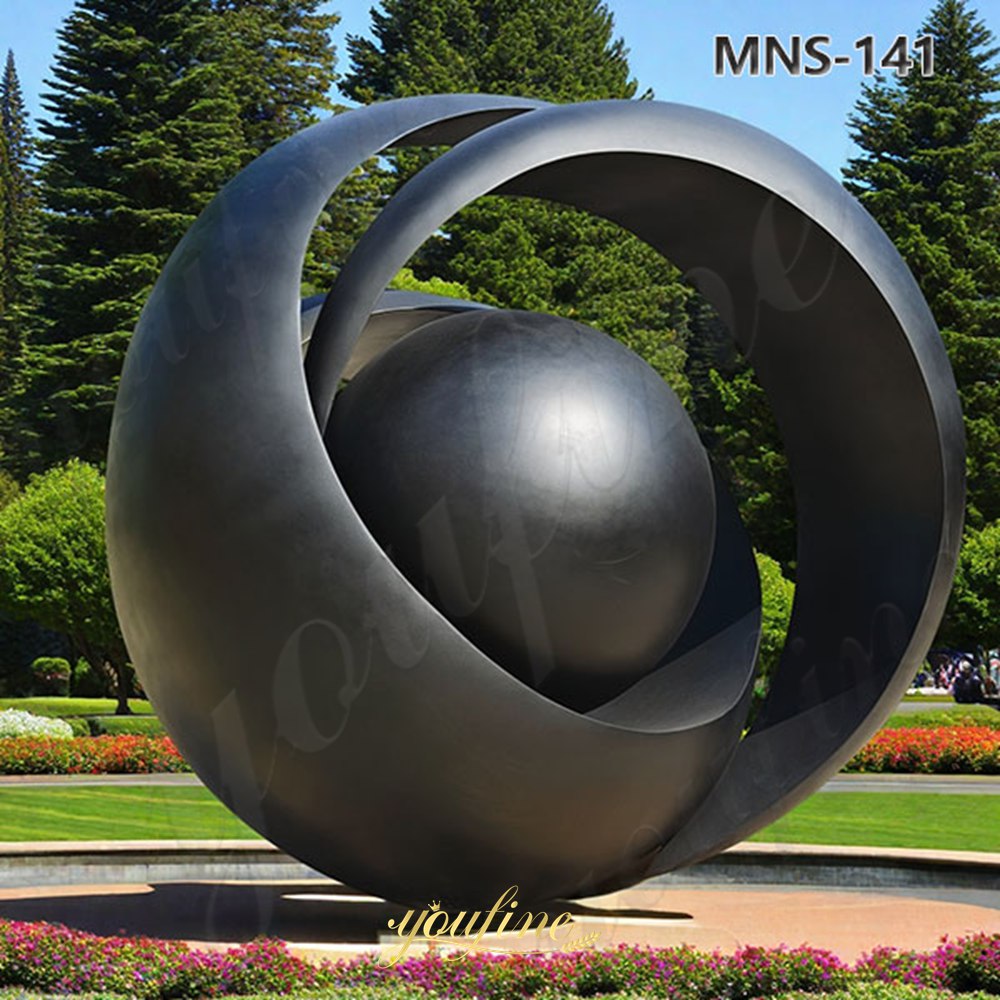 black metal large sculpture