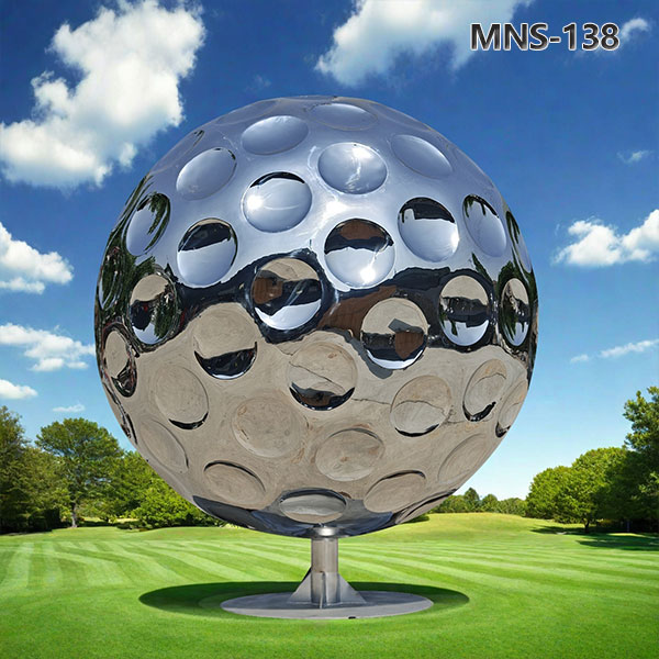 Stainless Steel Golf Ball Sculpture