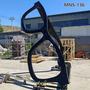 large glasses sculpture