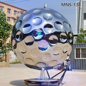 large golf ball sculpture