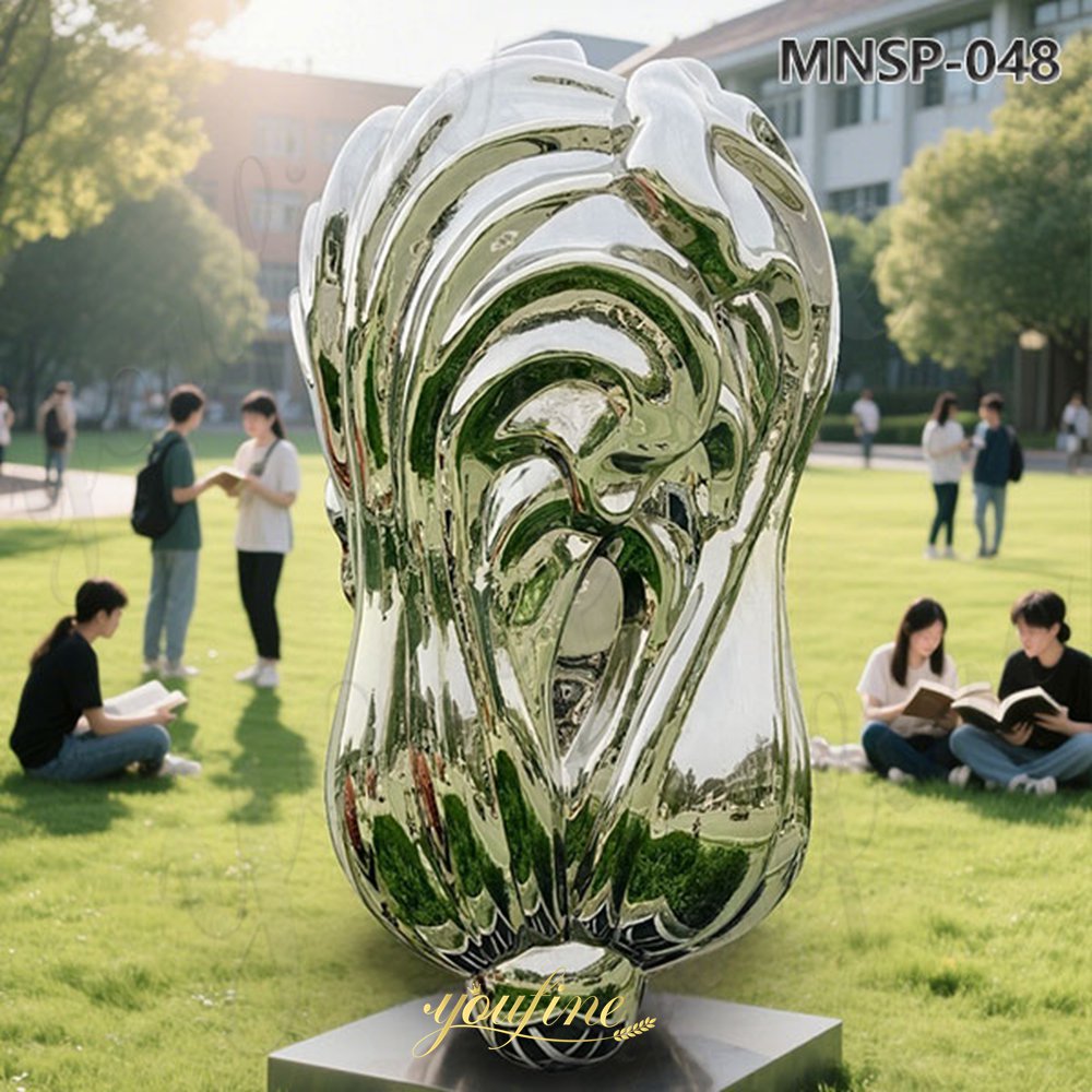 metal chinese cabbage statue