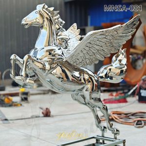metal pegasus statue