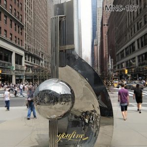 side view of Musical Instruments sculpture