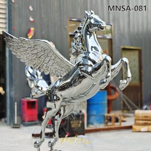 steel pegasus statue