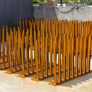 corten steel fence panels