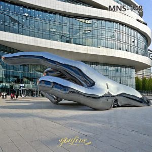 large finger sculpture