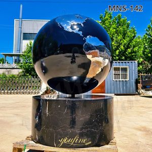 large metal earth sculpture