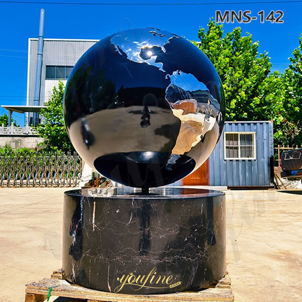 large metal earth sculpture